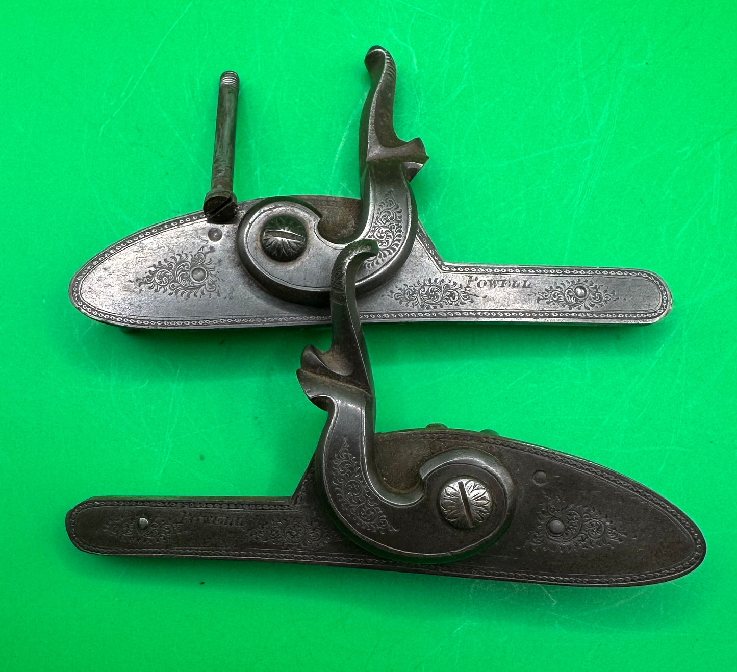 Complete Set Pinfire Locks by Powell
