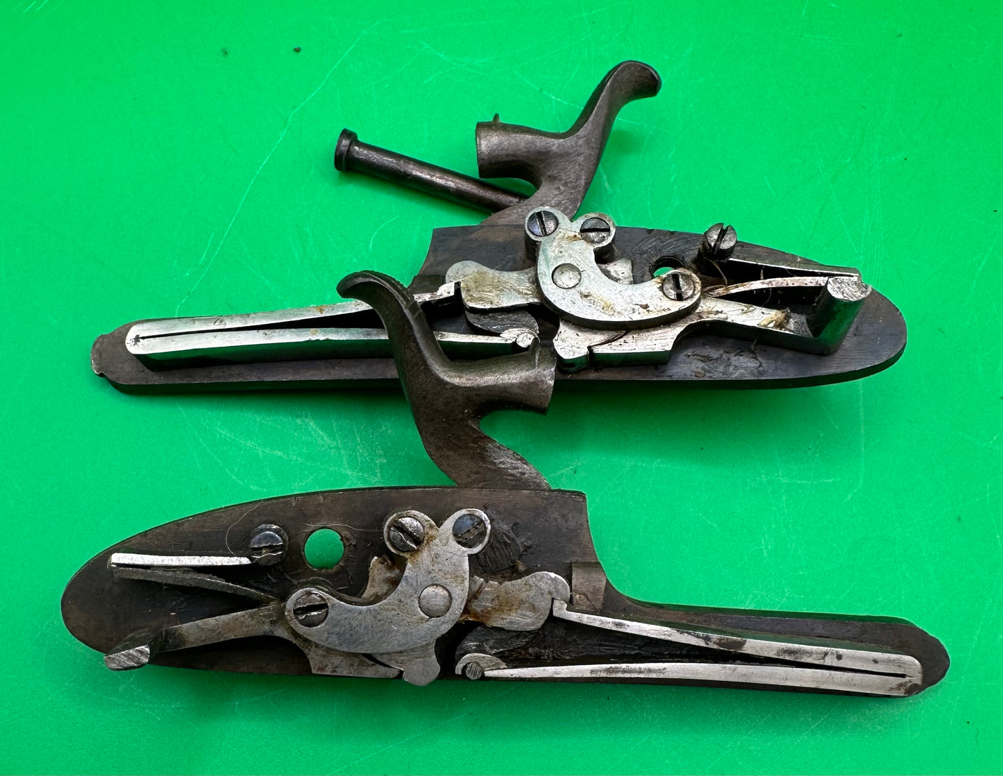 Set of Pinfire Cap Locks by Wallas of Wigton