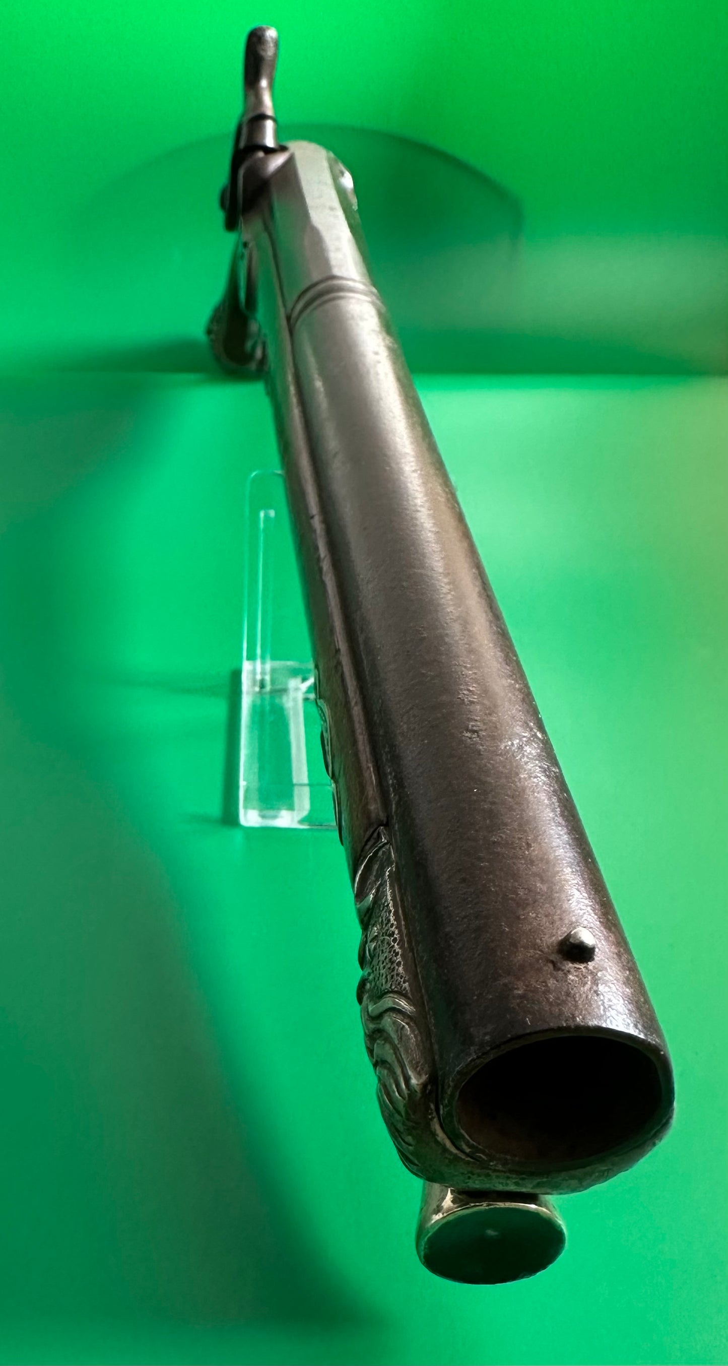 Silver Mounted Dueling Pistol By E Stavredhio