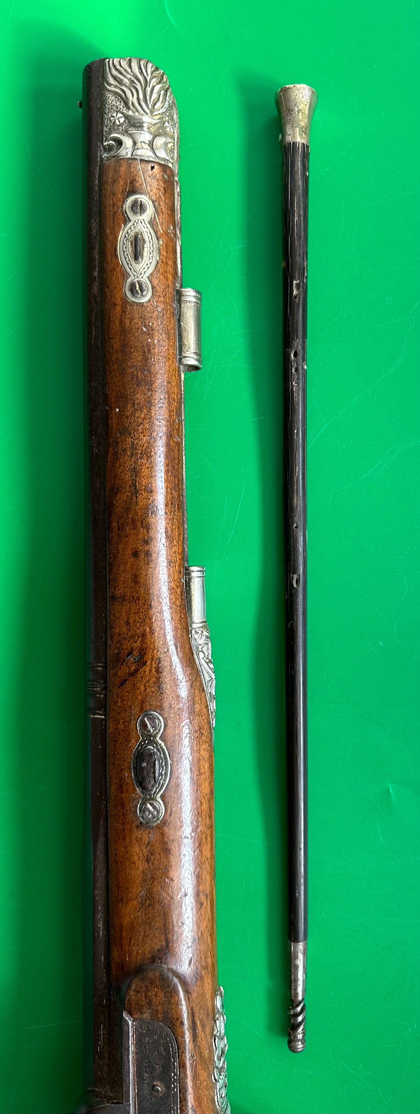 Silver Mounted Dueling Pistol By E Stavredhio