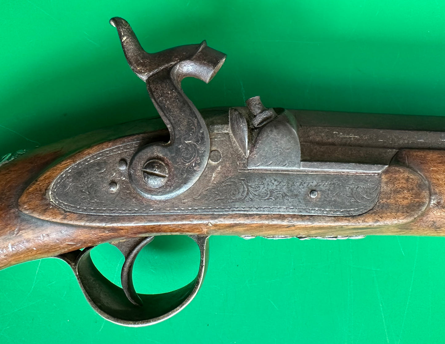 Silver Mounted Dueling Pistol By E Stavredhio