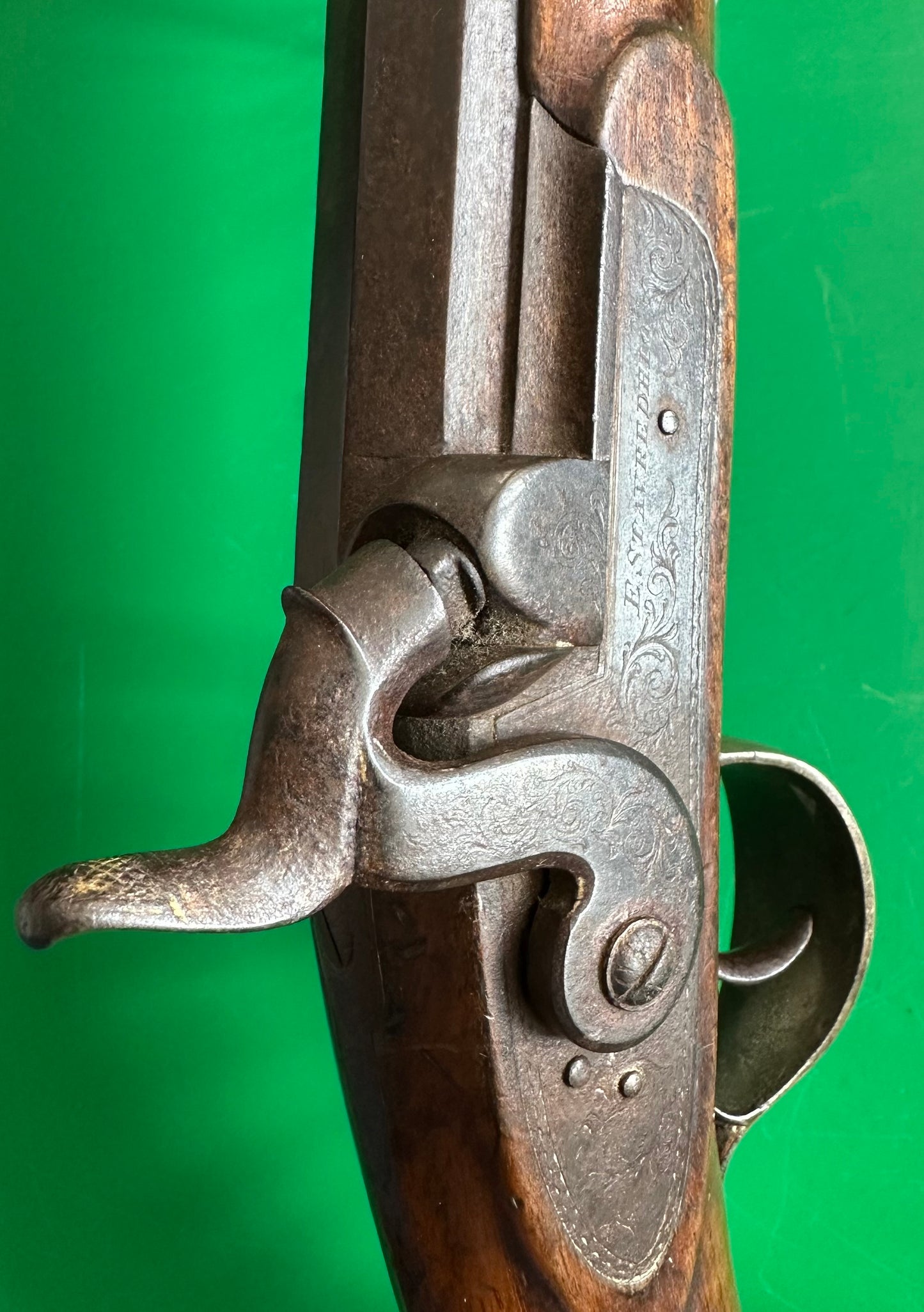 Silver Mounted Dueling Pistol By E Stavredhio