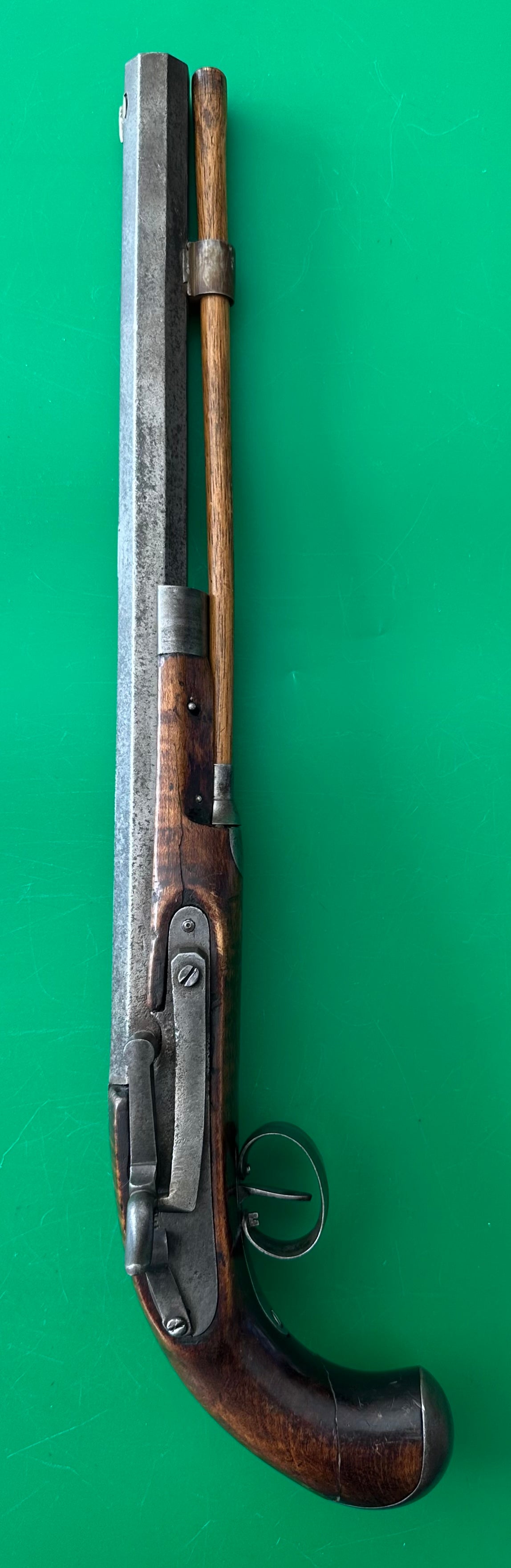 Very Unusual "Mule Ear" Lock Kentucky Pistol