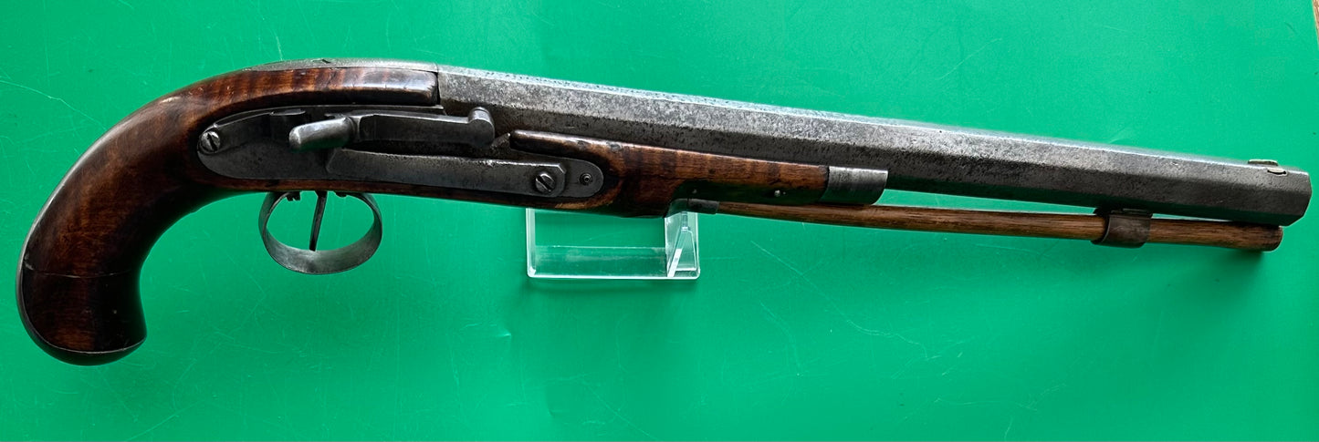 Very Unusual "Mule Ear" Lock Kentucky Pistol