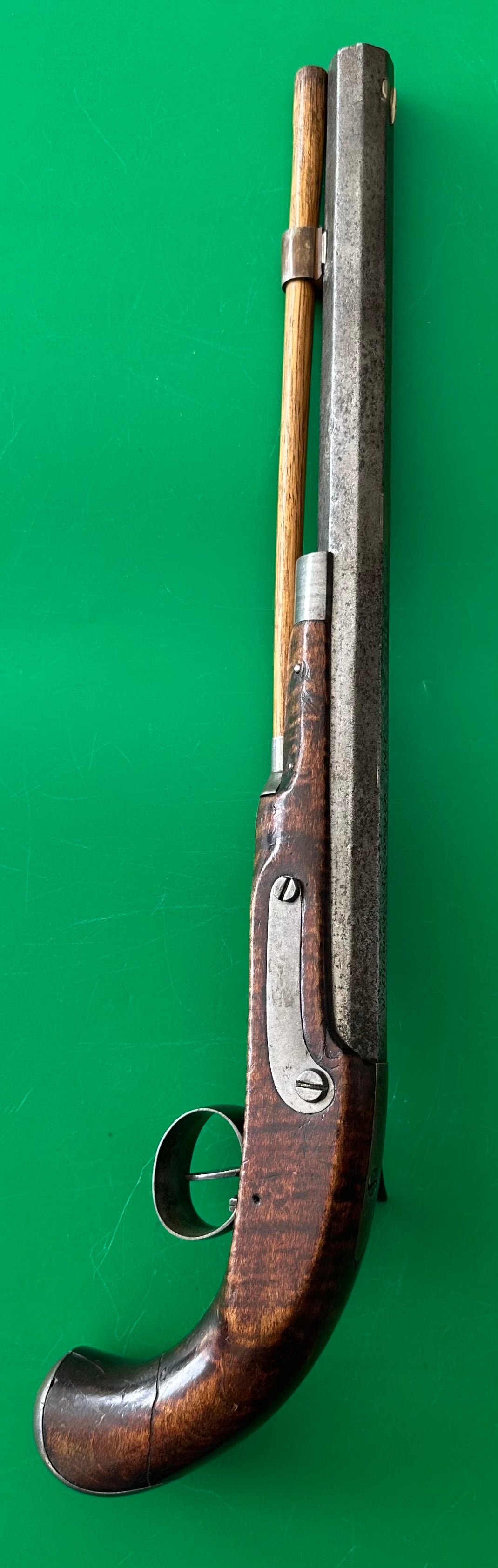 Very Unusual "Mule Ear" Lock Kentucky Pistol