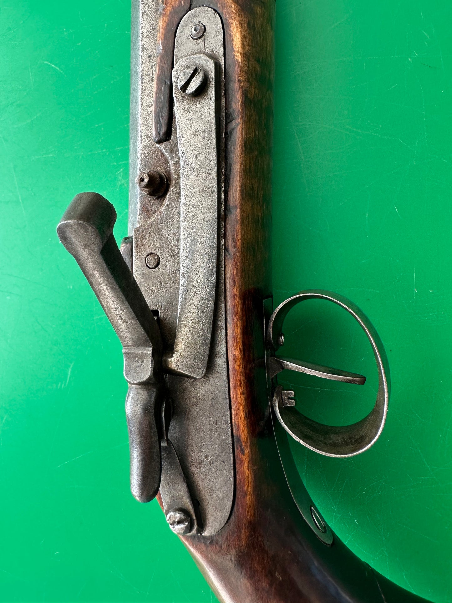 Very Unusual "Mule Ear" Lock Kentucky Pistol