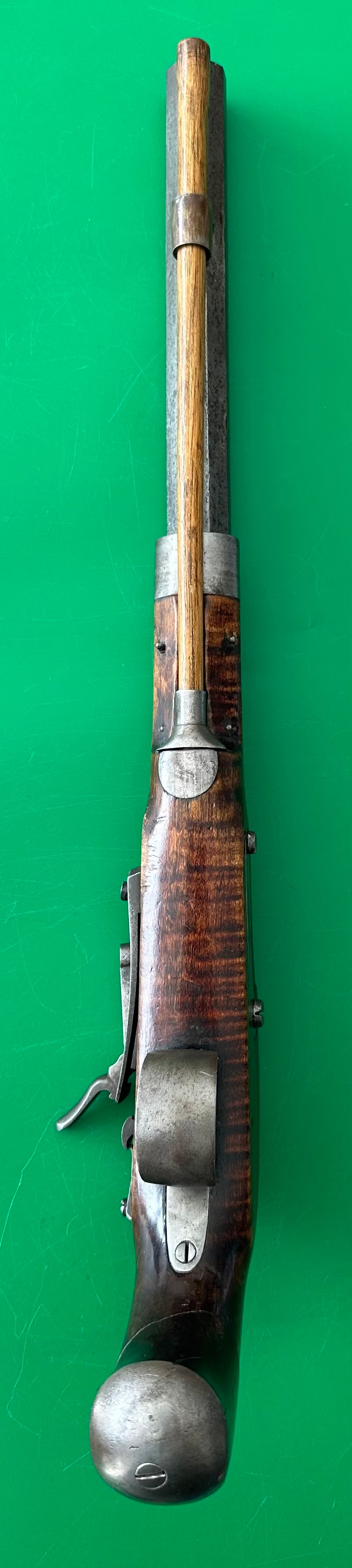 Very Unusual "Mule Ear" Lock Kentucky Pistol