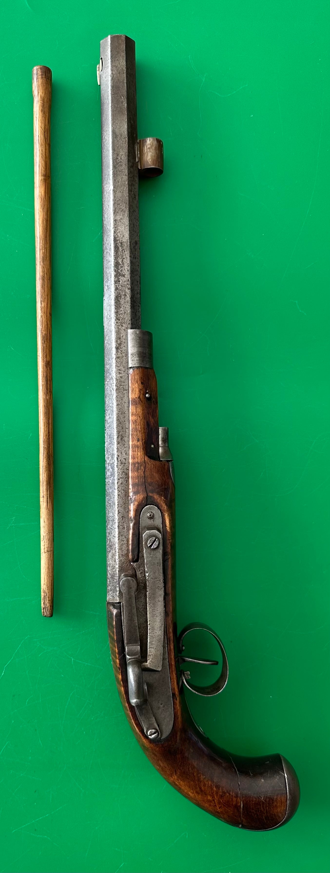 Very Unusual "Mule Ear" Lock Kentucky Pistol