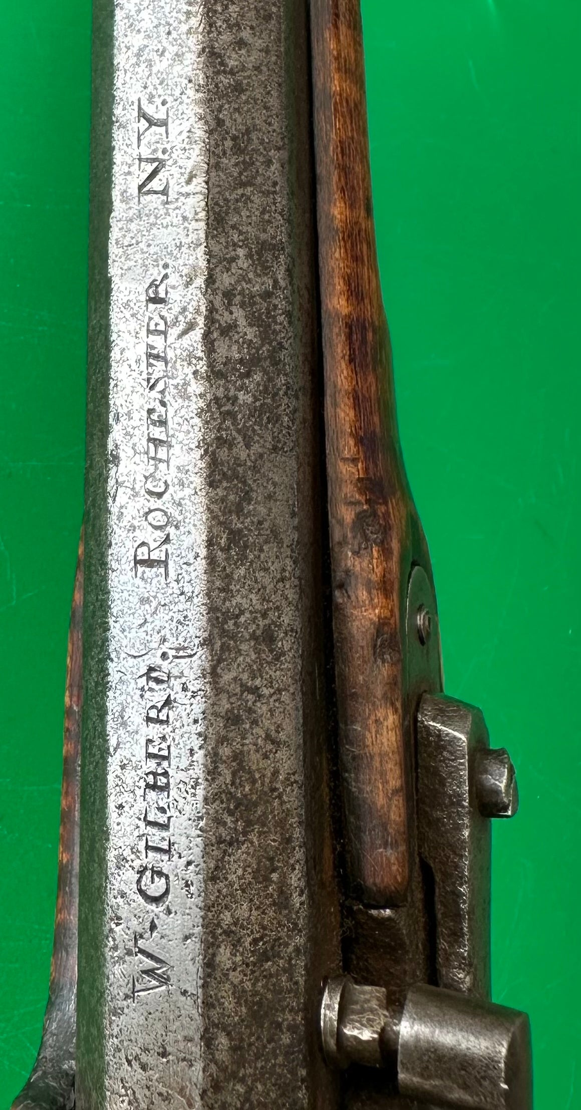 Very Unusual "Mule Ear" Lock Kentucky Pistol