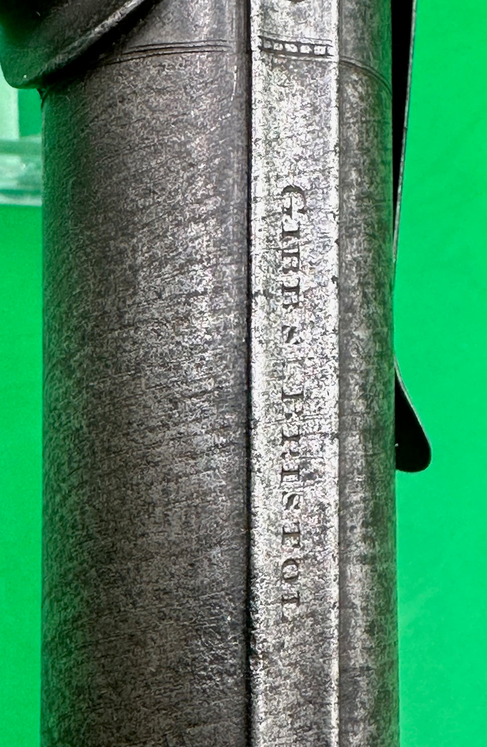 Scarce Manstopper Belt Boxlock Percussion Pistol - Bristol
