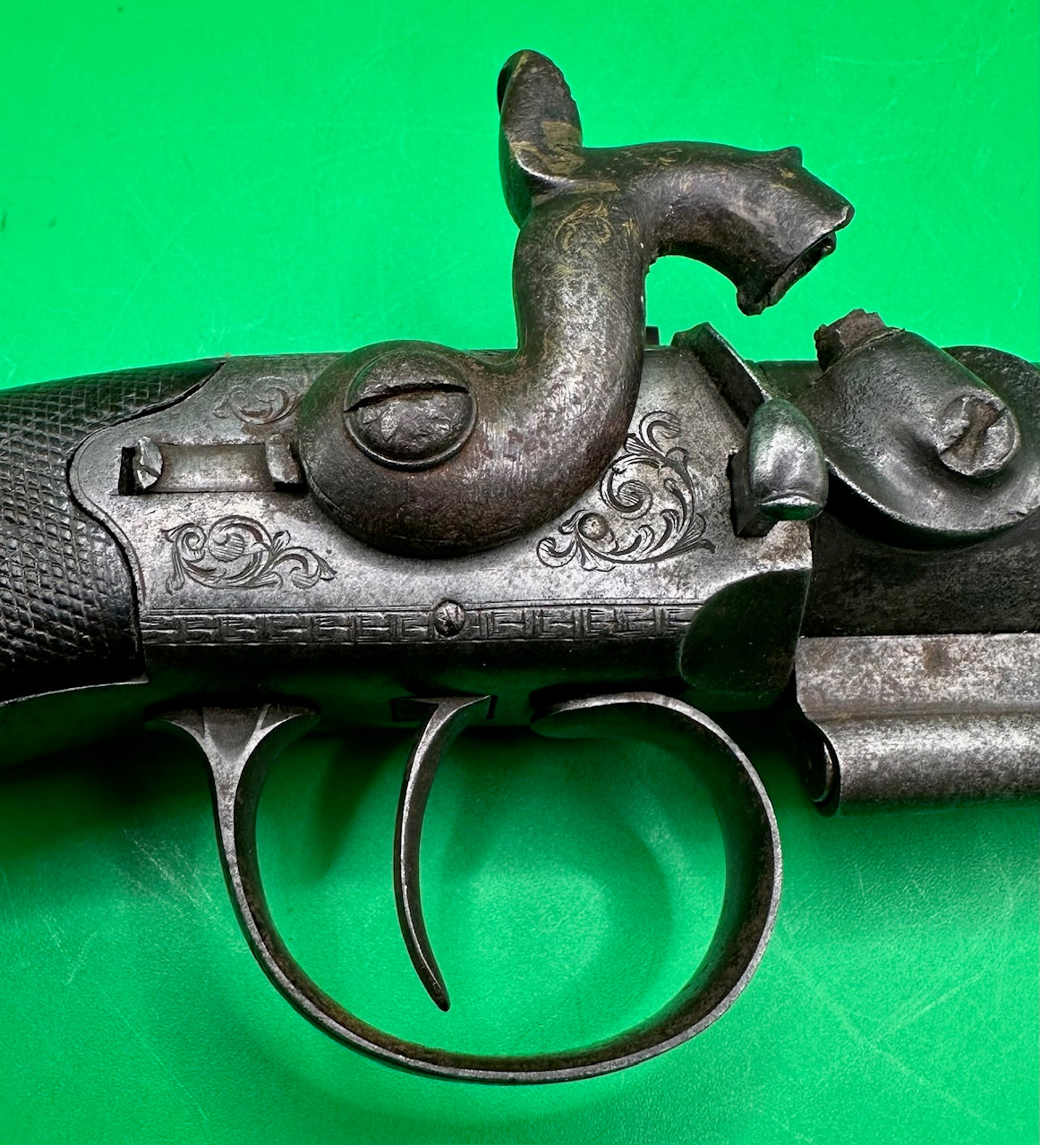 Scarce Manstopper Belt Boxlock Percussion Pistol - Bristol
