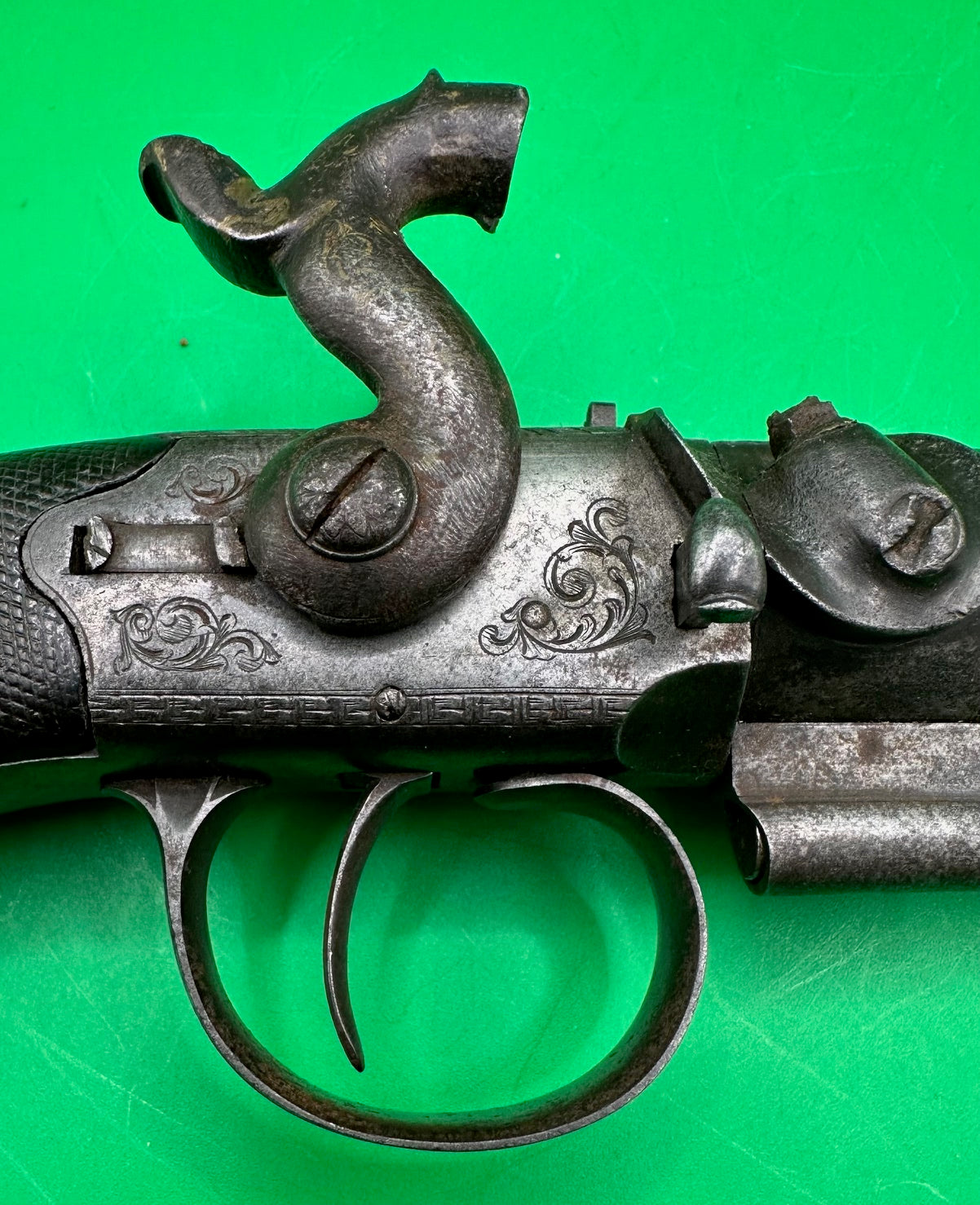 Scarce Manstopper Belt Boxlock Percussion Pistol - Bristol
