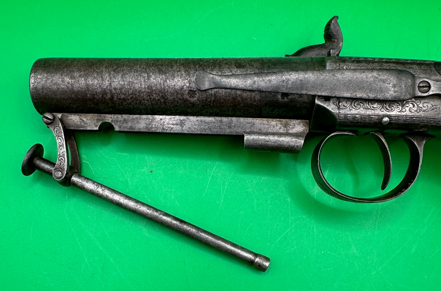 Scarce Manstopper Belt Boxlock Percussion Pistol - Bristol