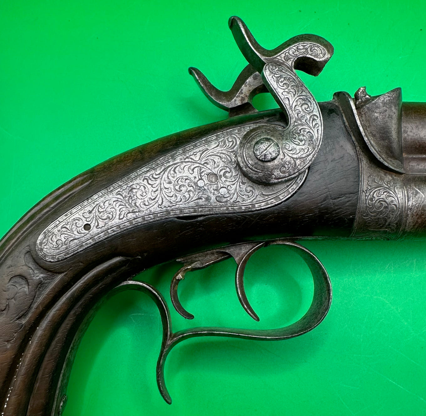 Belgian Percussion Cap Howdah or Officers Pistol