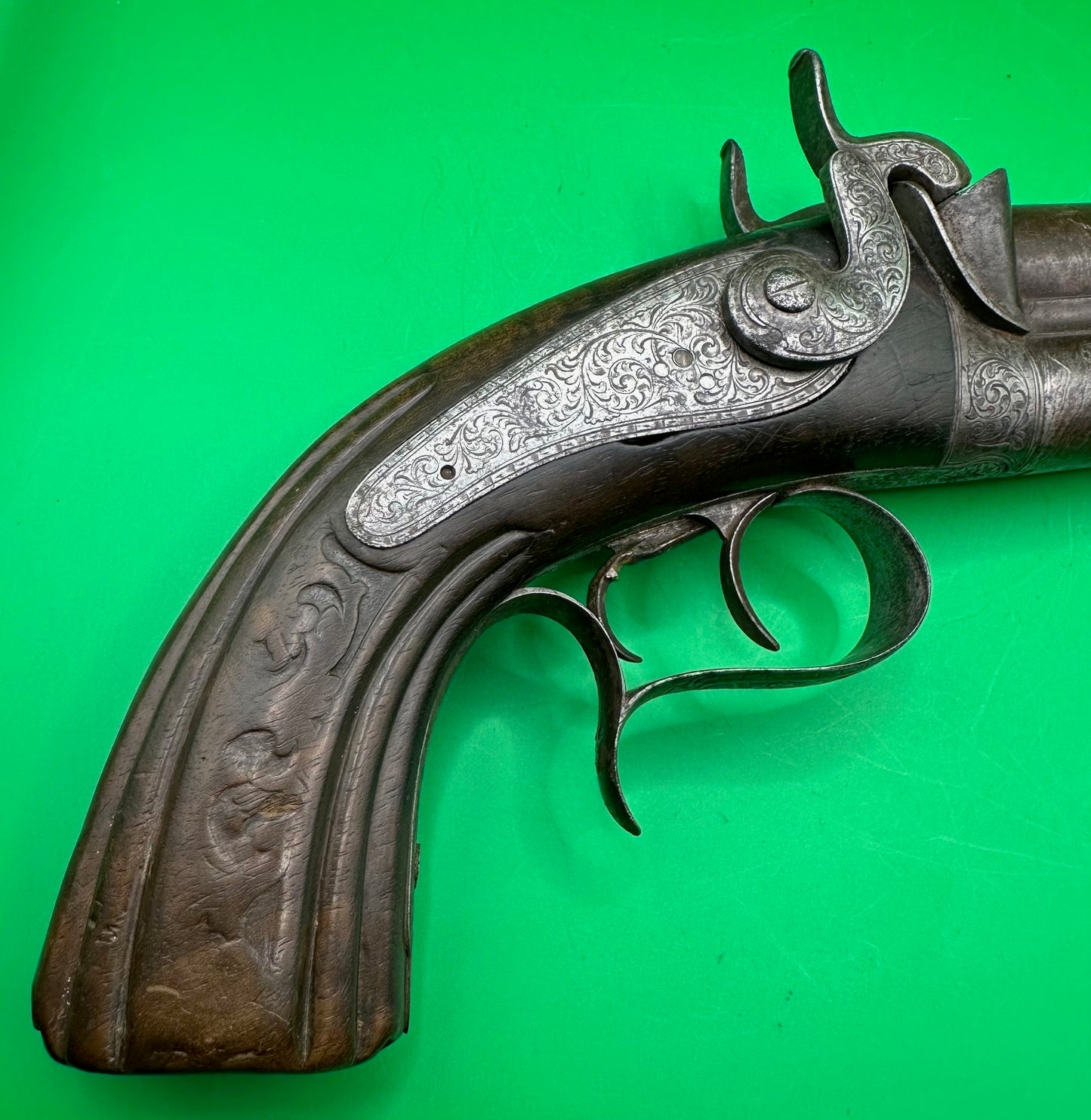 Belgian Percussion Cap Howdah or Officers Pistol