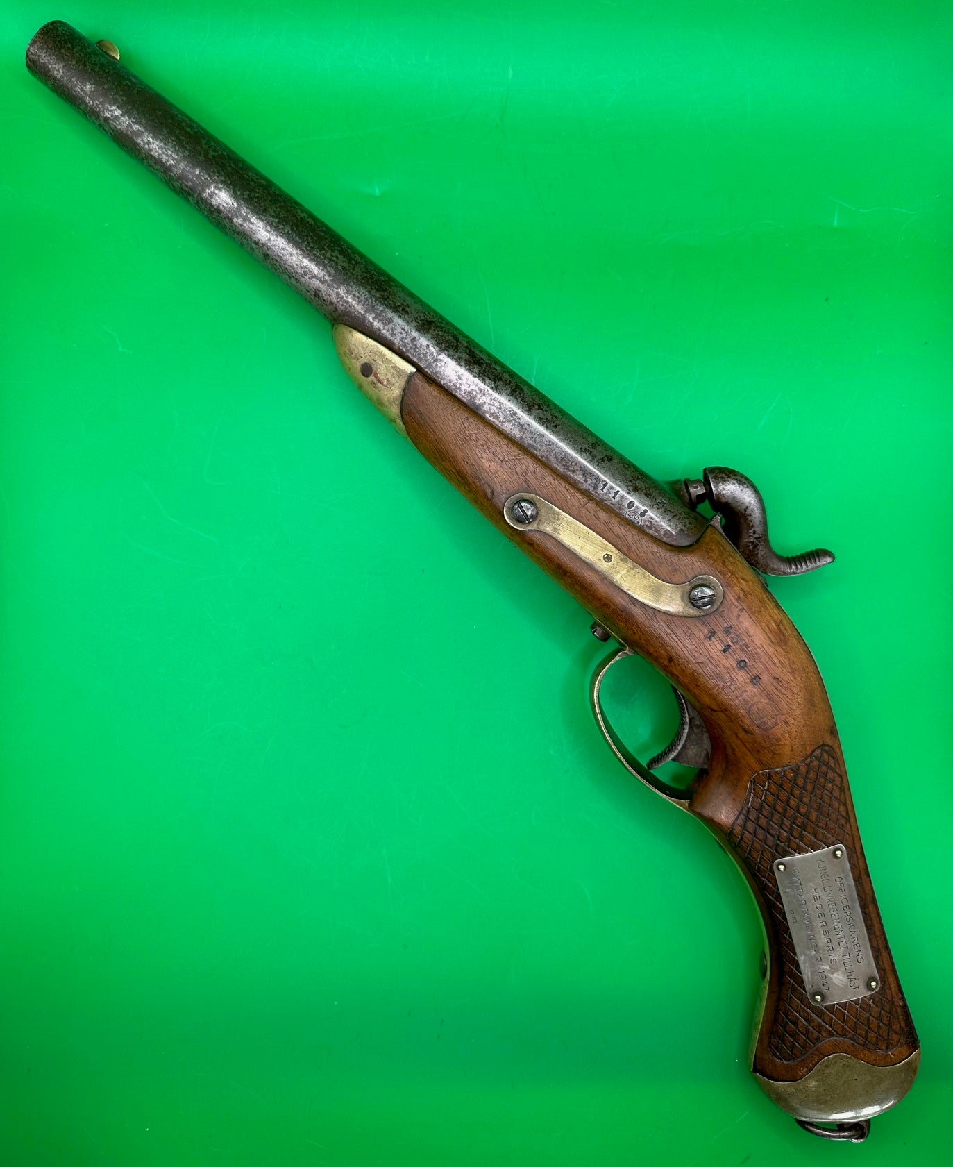 Scarce Swedish Model 1850 Cavalry Pistol