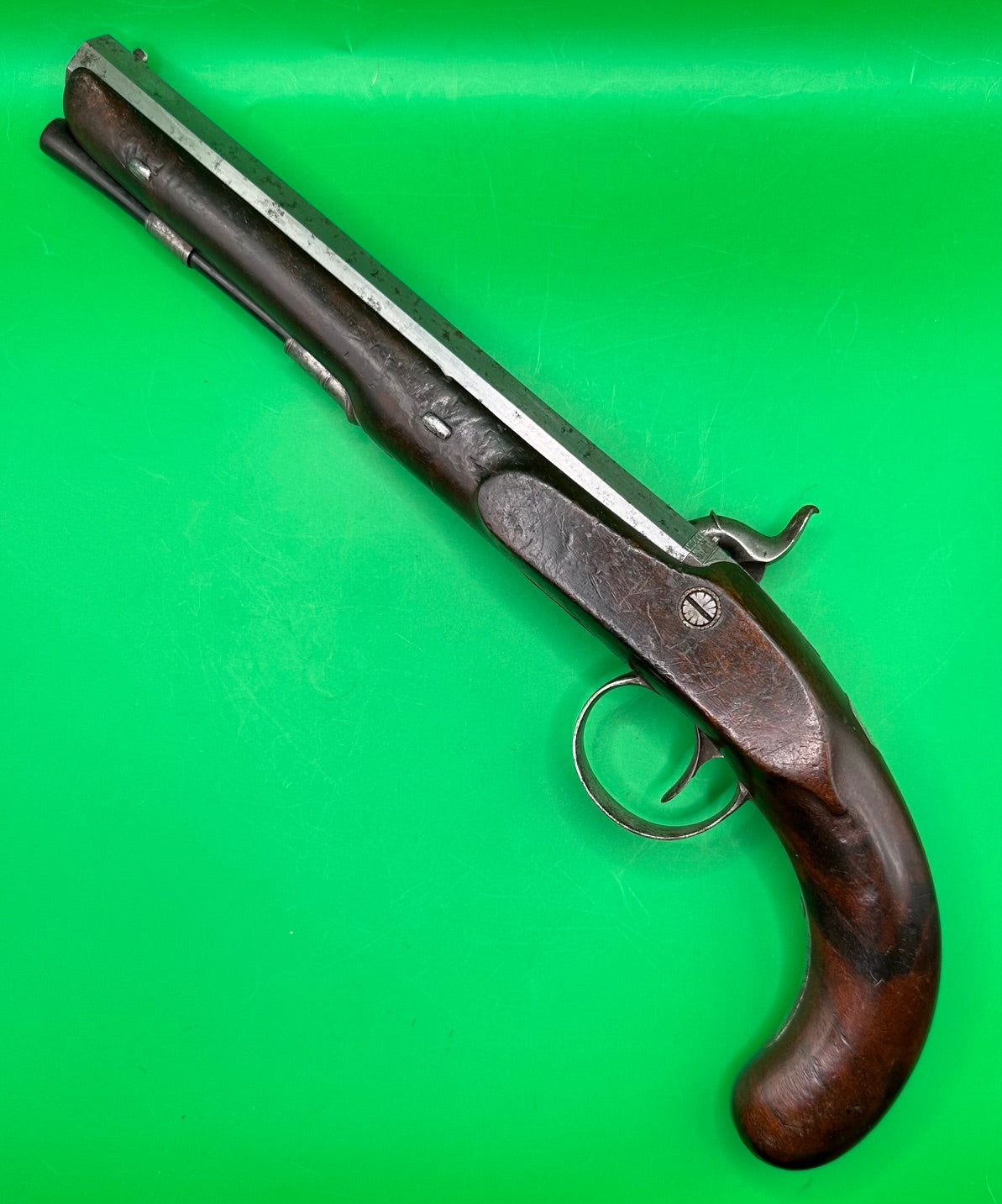 English Percussion Cap Holster/Officers/Dueling Pistol By Patrick, Liverpool