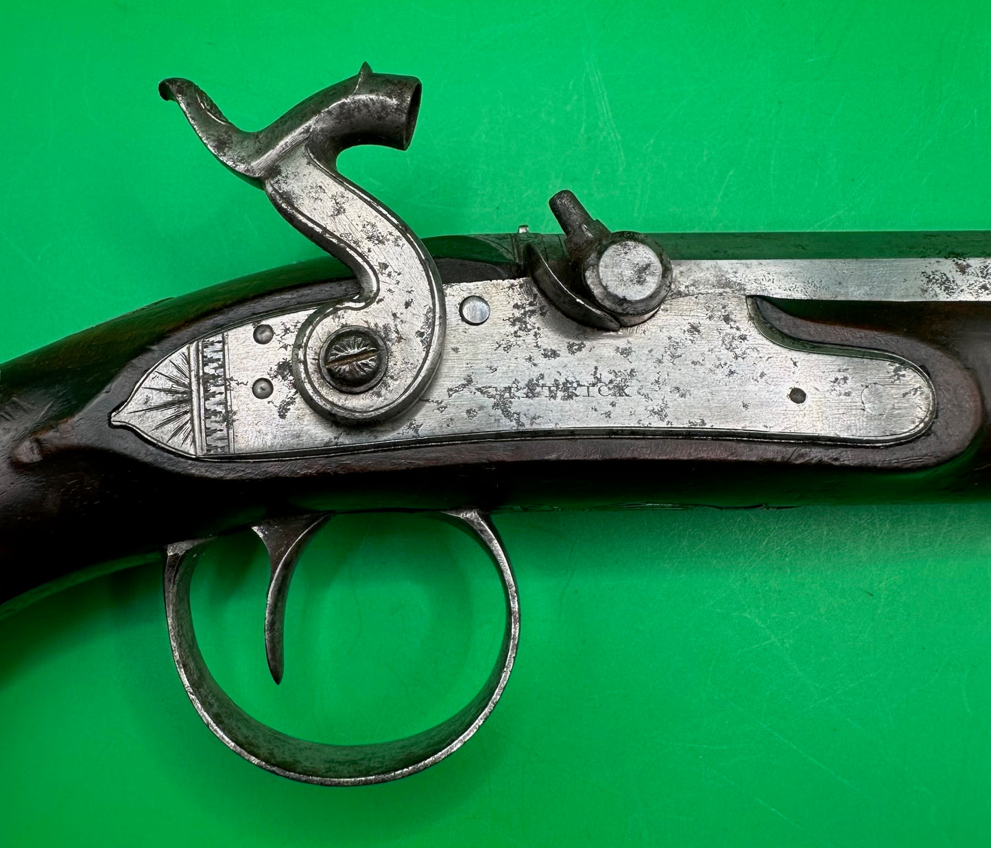 English Percussion Cap Holster/Officers/Dueling Pistol By Patrick, Liverpool