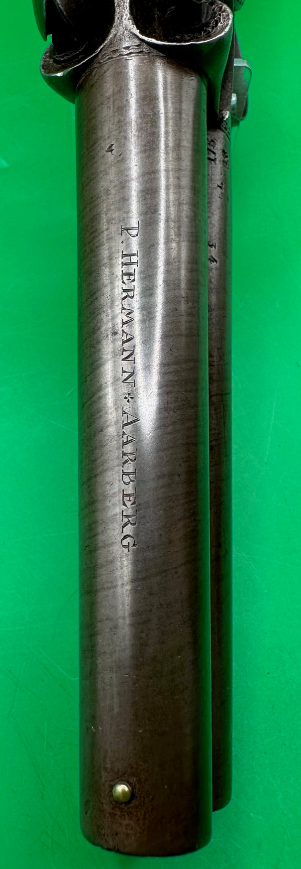 Double Barreled Howdah or Officers Pistol By P Hermann Of Aarberg