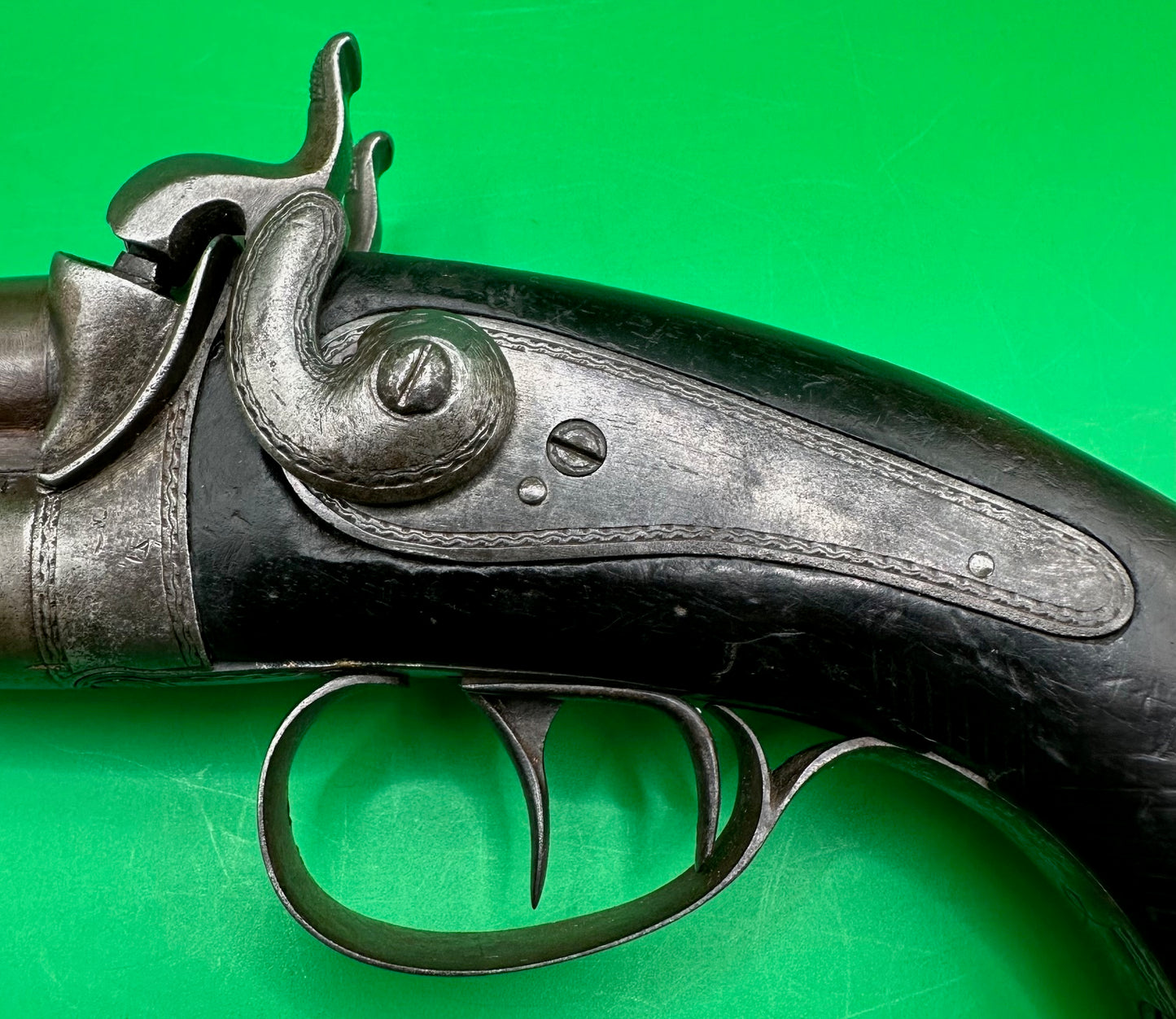 Double Barreled Howdah or Officers Pistol By P Hermann Of Aarberg
