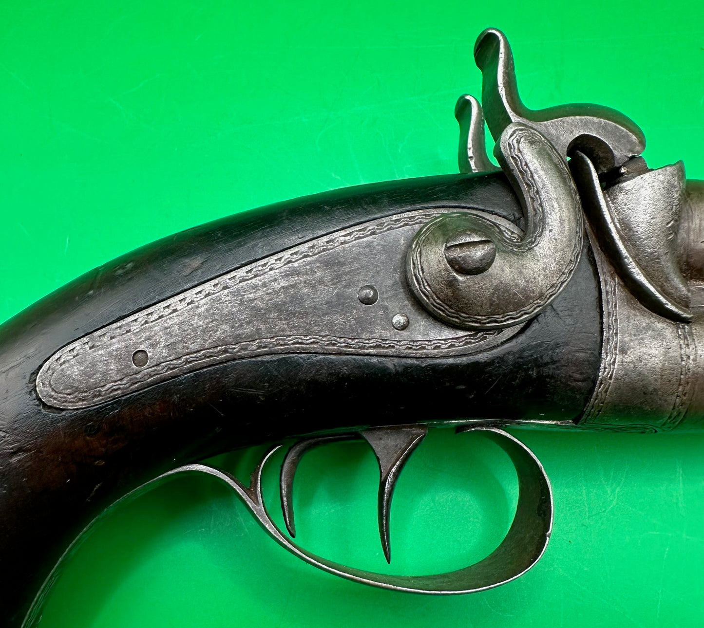 Double Barreled Howdah or Officers Pistol By P Hermann Of Aarberg