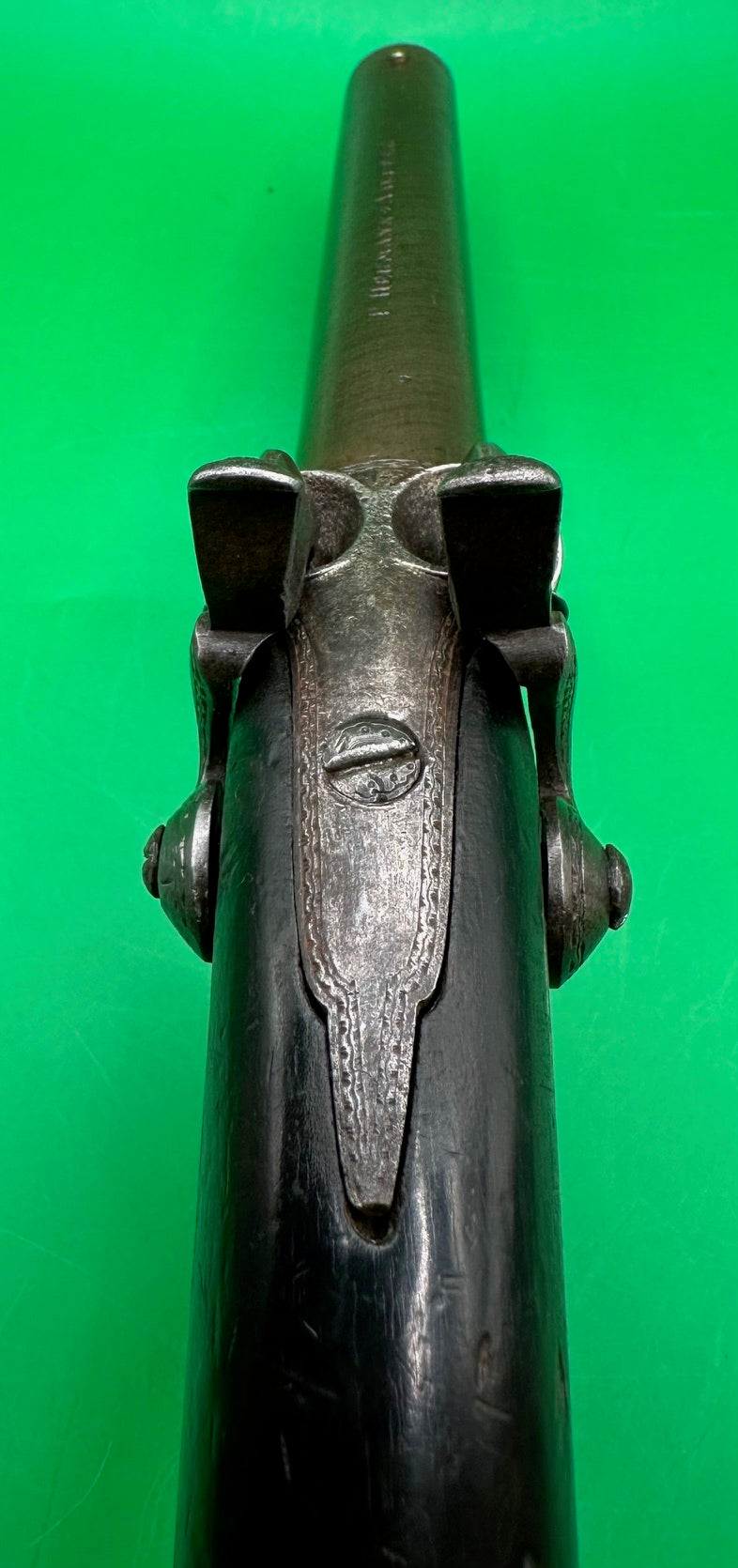 Double Barreled Howdah or Officers Pistol By P Hermann Of Aarberg