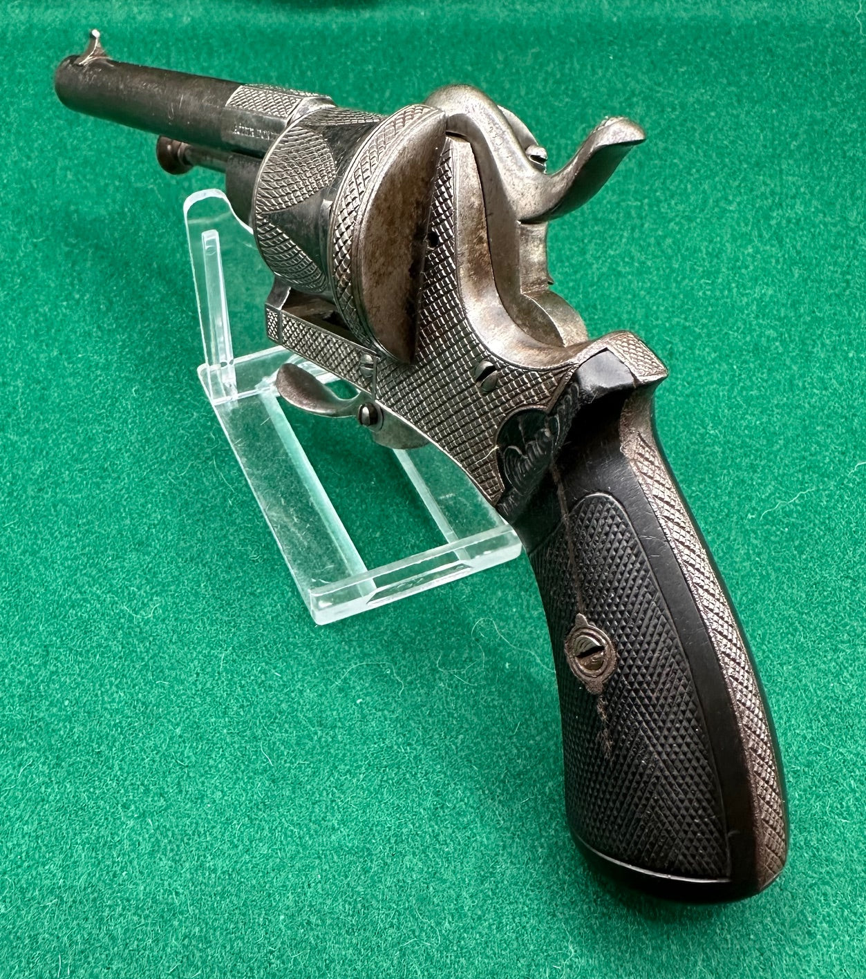 A Decorated Pocket Pinfire Revolver By V Collette