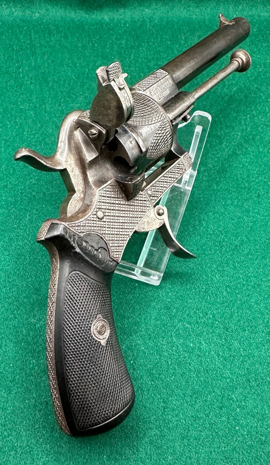 A Decorated Pocket Pinfire Revolver By V Collette
