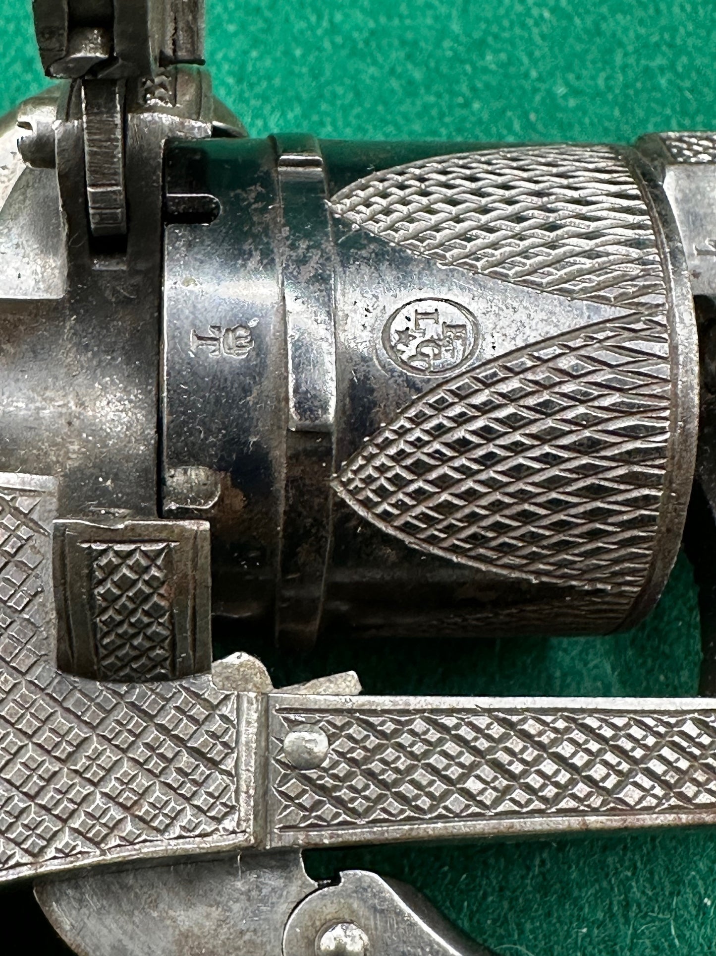 A Decorated Pocket Pinfire Revolver By V Collette