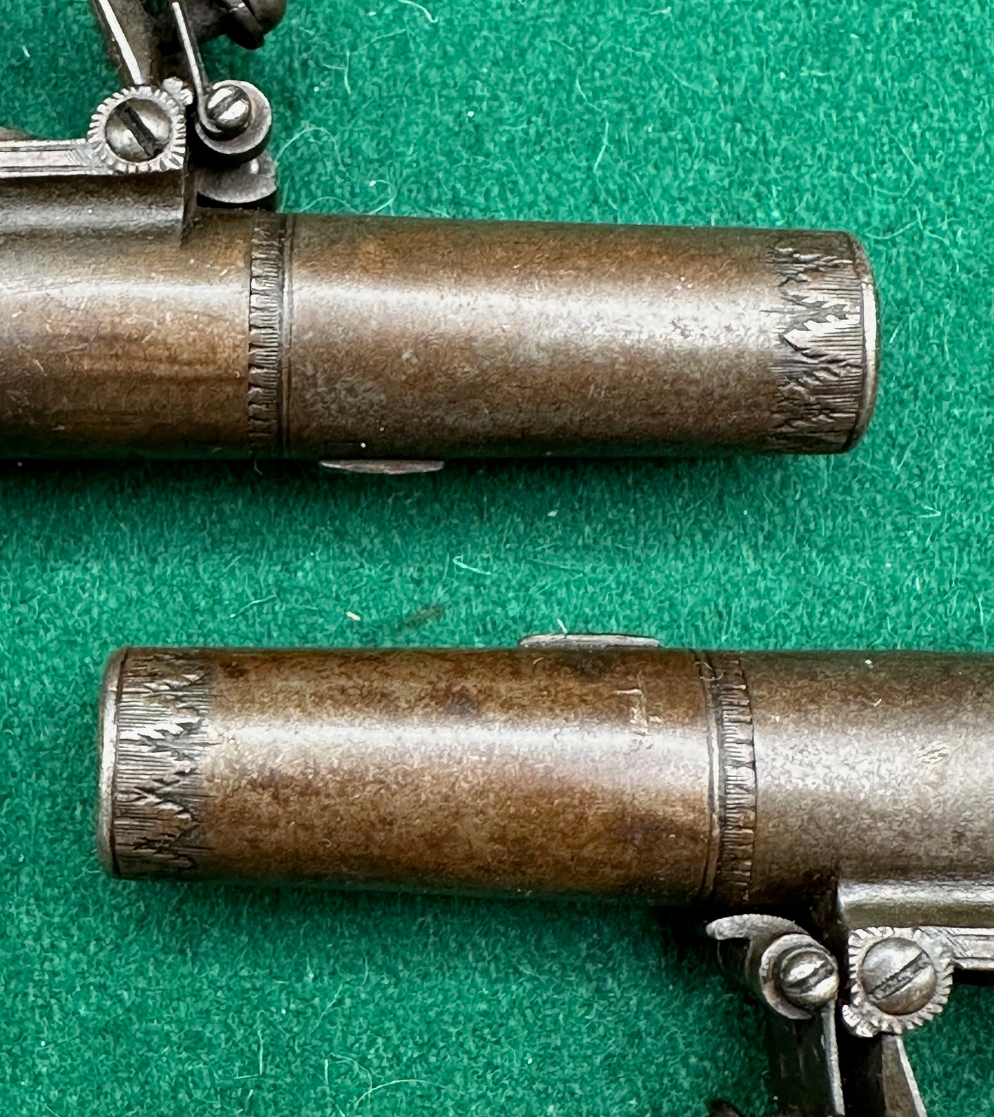 Beautiful Cased Set Of English Pocket Pistols By Brunn