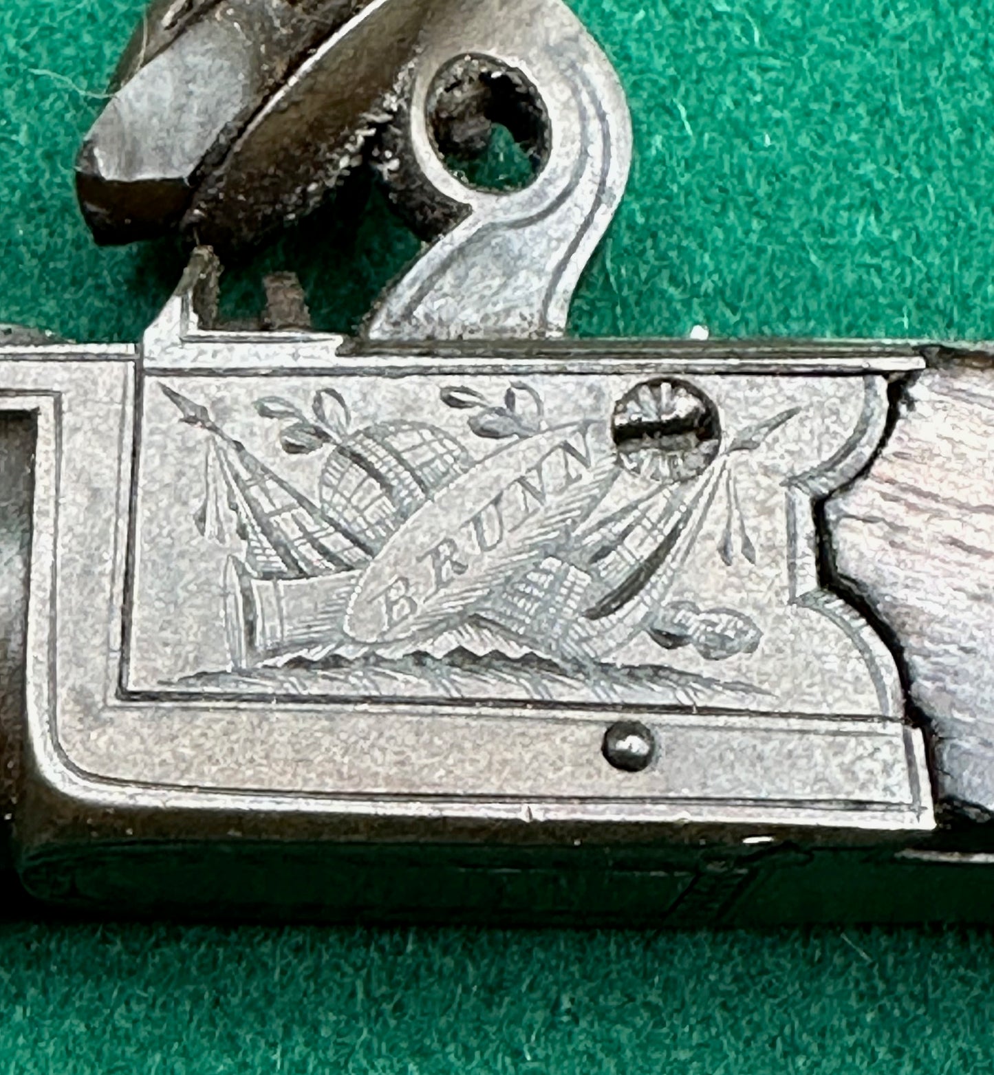 Beautiful Cased Set Of English Pocket Pistols By Brunn