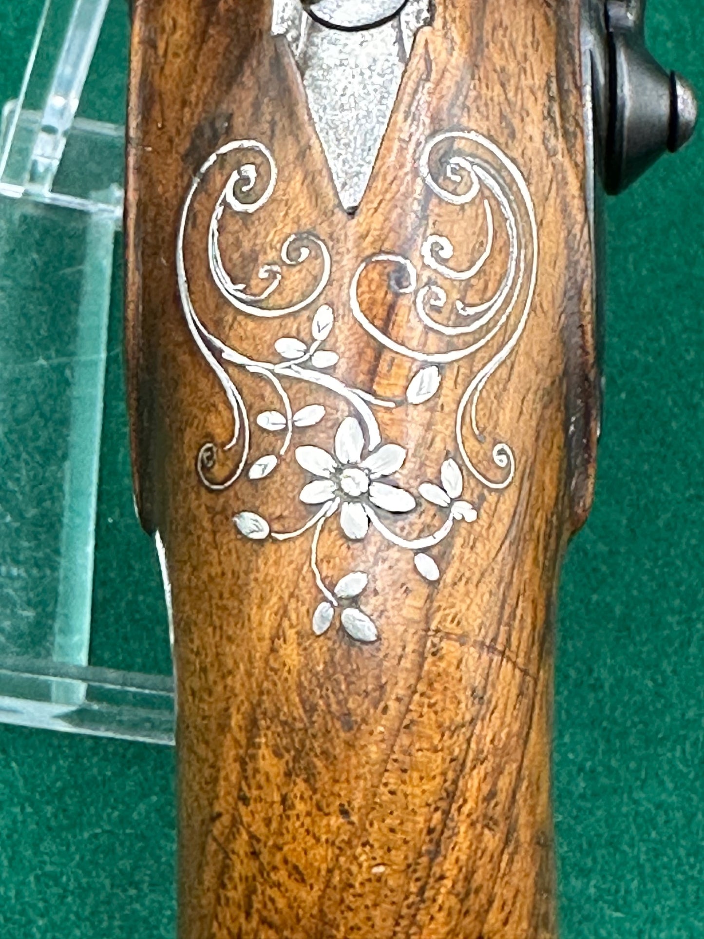 Crisp Pair Of French Flintlock Overcoat Pistols By Delety
