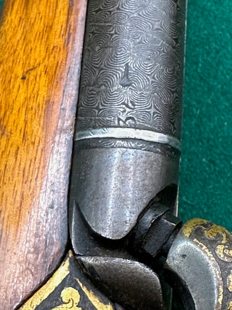 Exhibition Grade Double Barrelled Percussion Cap Pistol