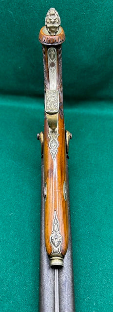 Exhibition Grade Double Barrelled Percussion Cap Pistol