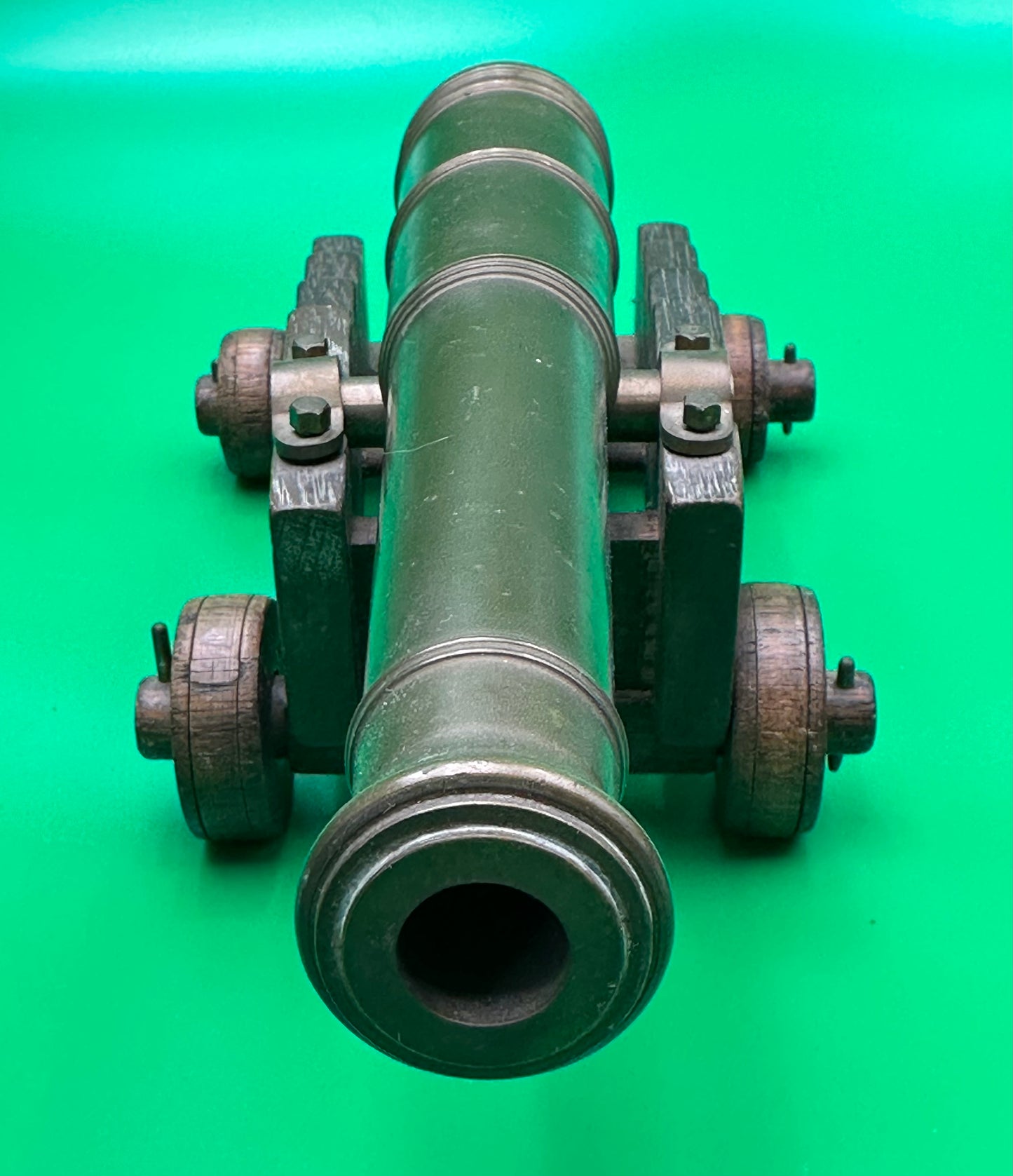 Handsome Set Of 2 Model Desk Naval Cannons
