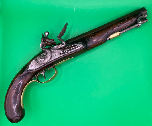 Officers Flintlock Pistol by H. Nock