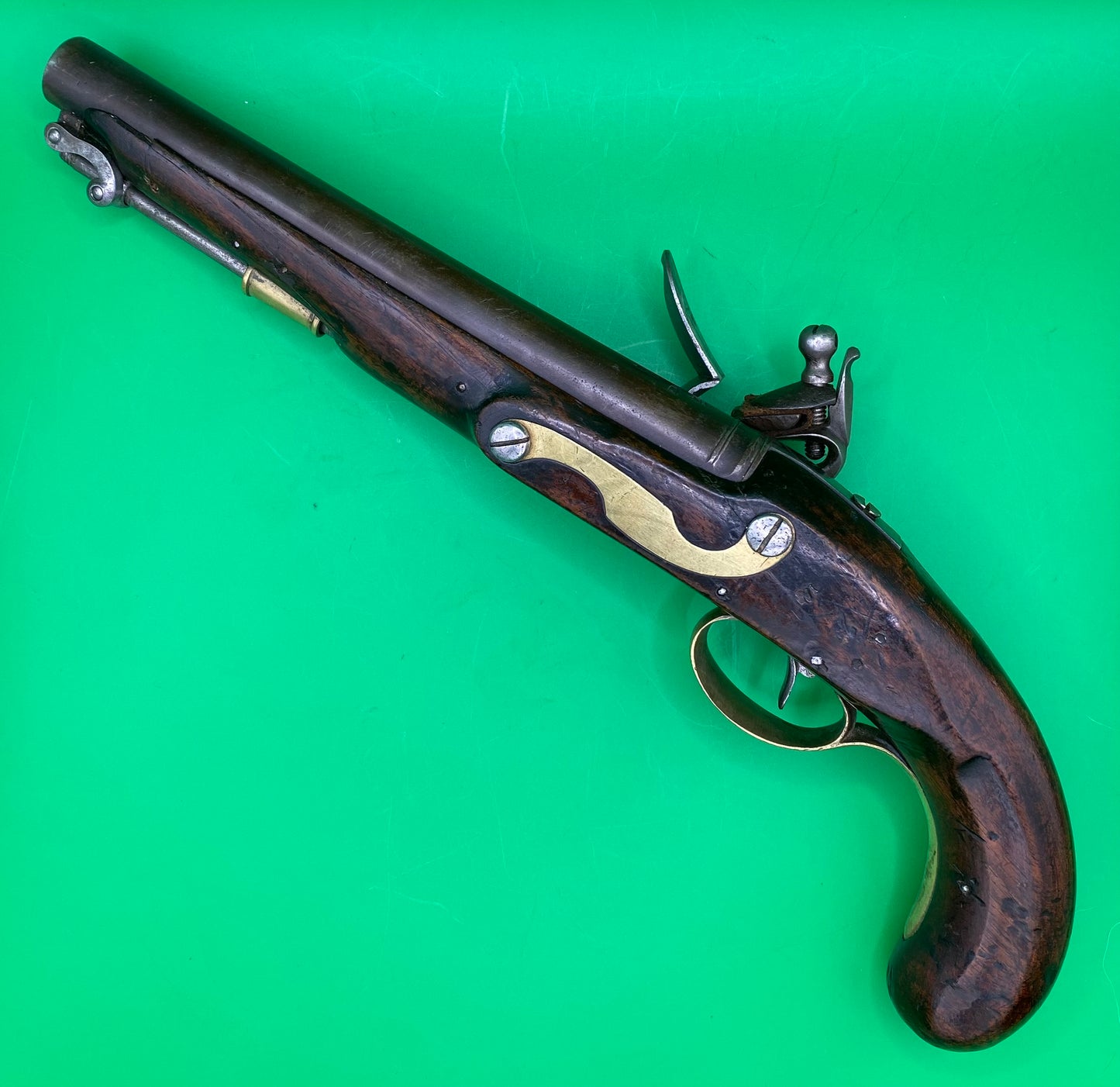 Officers Flintlock Pistol by H. Nock