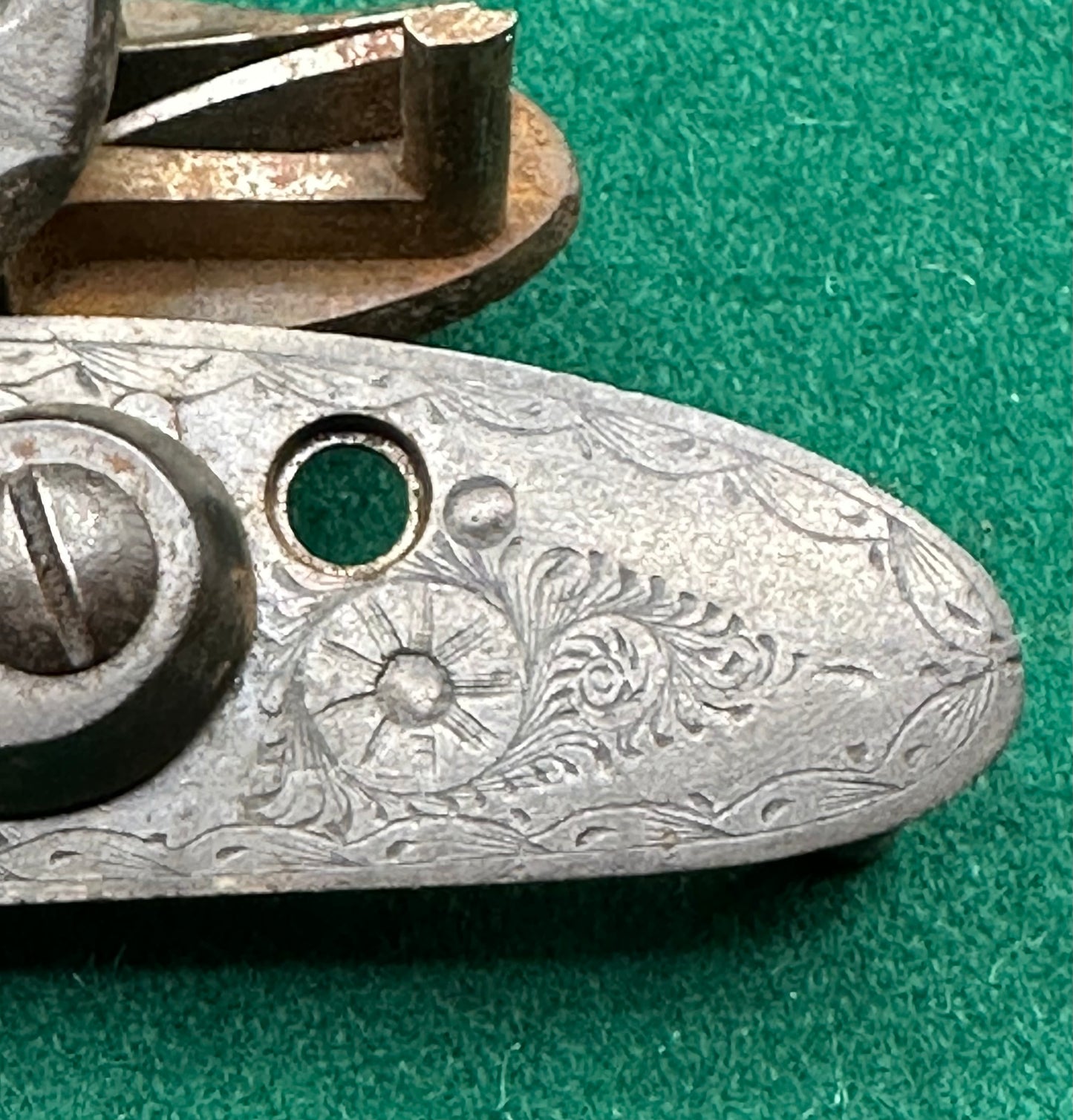 Pair Of Hammer/Pinfire Unsigned Sporting Gun Locks