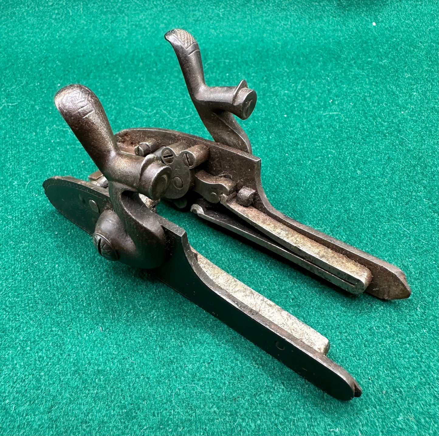 Pair Of Hammer/Pinfire Sporting Gun Locks By A J Rudd