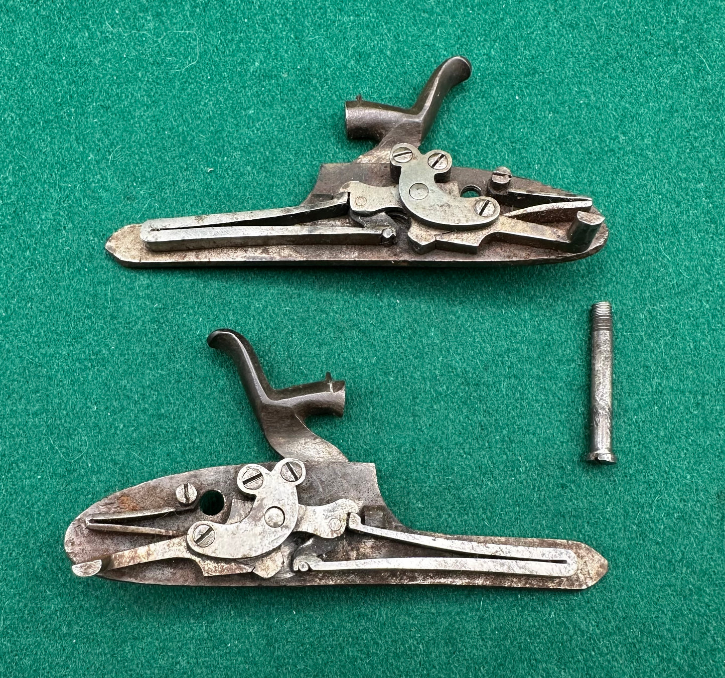 Pair Of Hammer/Pinfire Sporting Gun Locks By A J Rudd