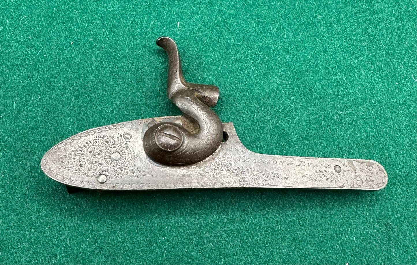 Percussion Cap R/H Sporting Gun Lock By Wharton & Evans