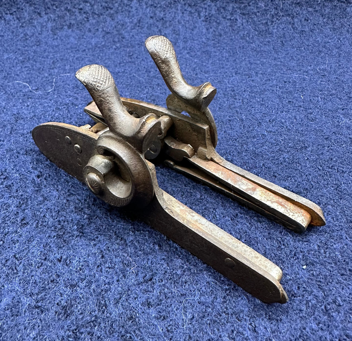 Pair Of Hammer Sporting Gun Locks With Wildlife Engraved Locks