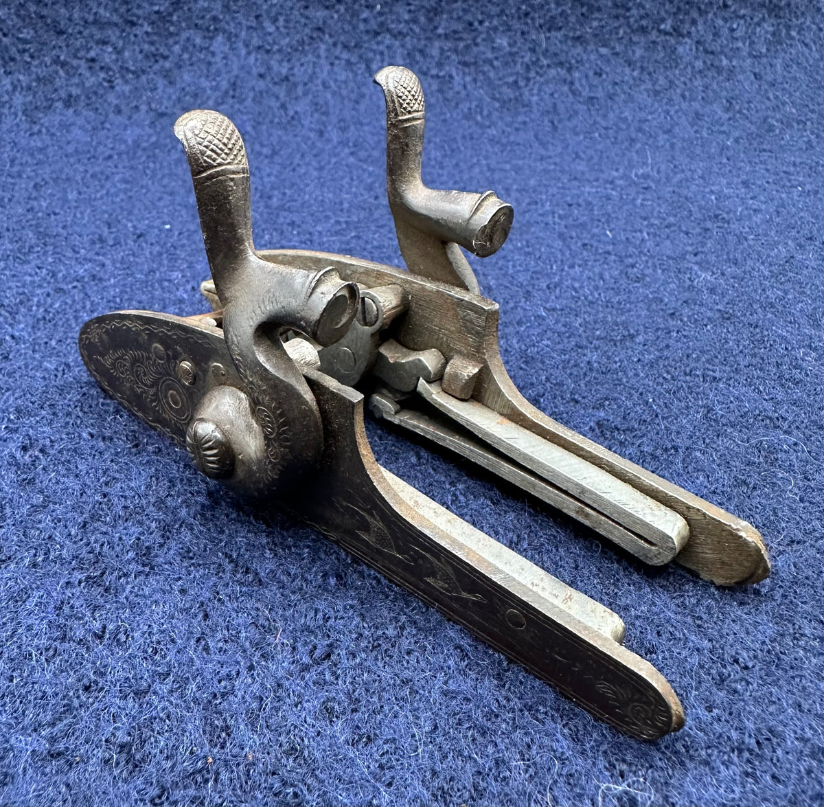 Pair Of Hammer Sporting Gun Locks With Pheasant Engraving