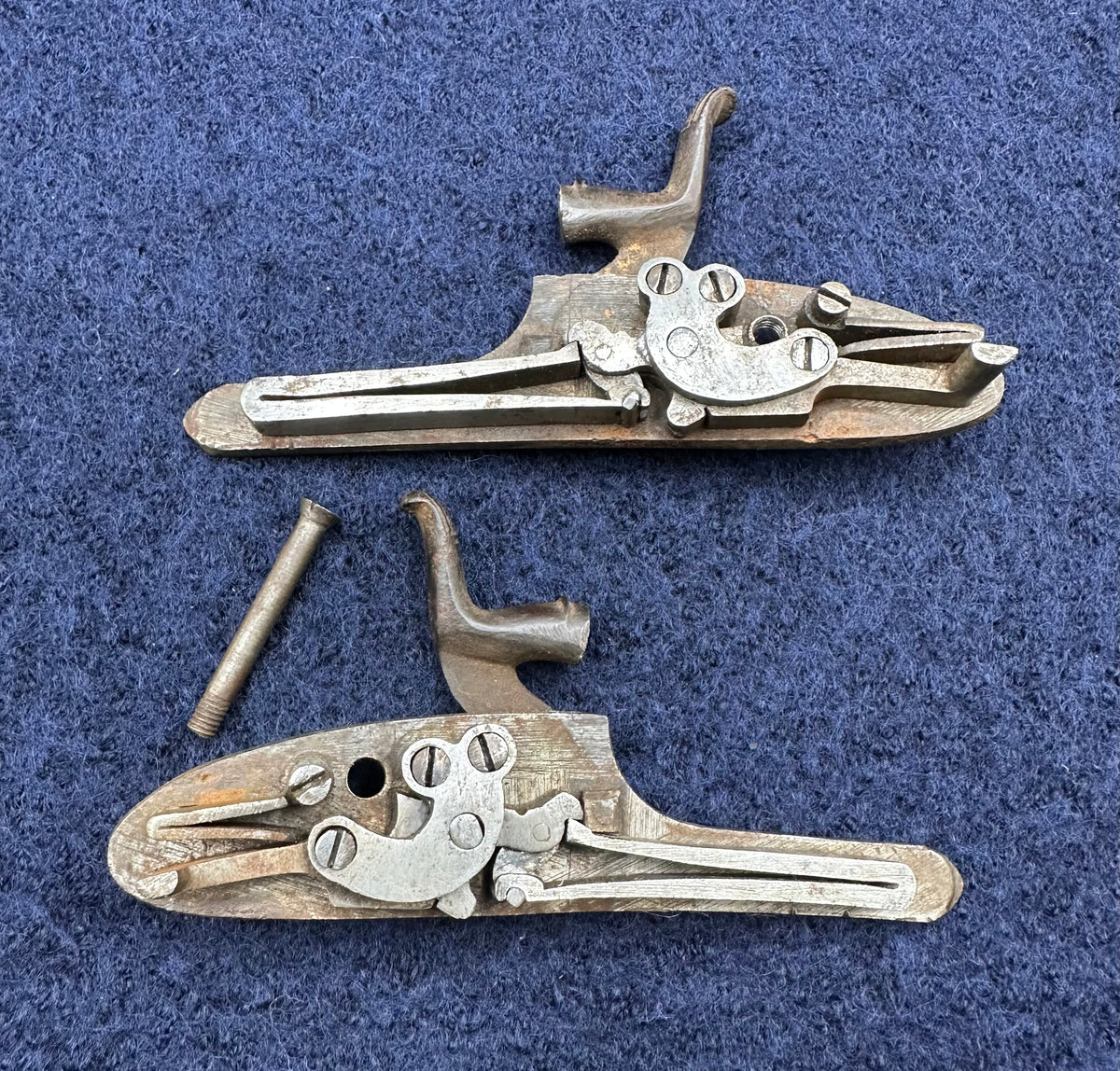 Pair Of Hammer Sporting Gun Locks With Pheasant Engraving