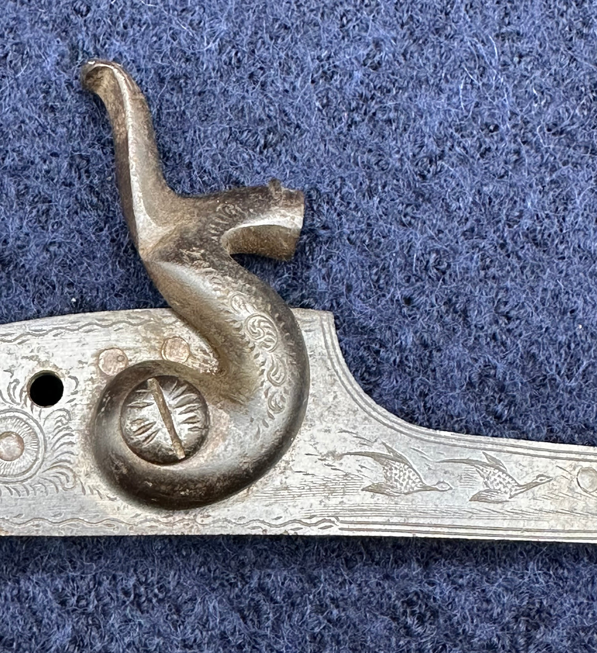 Pair Of Hammer Sporting Gun Locks With Pheasant Engraving