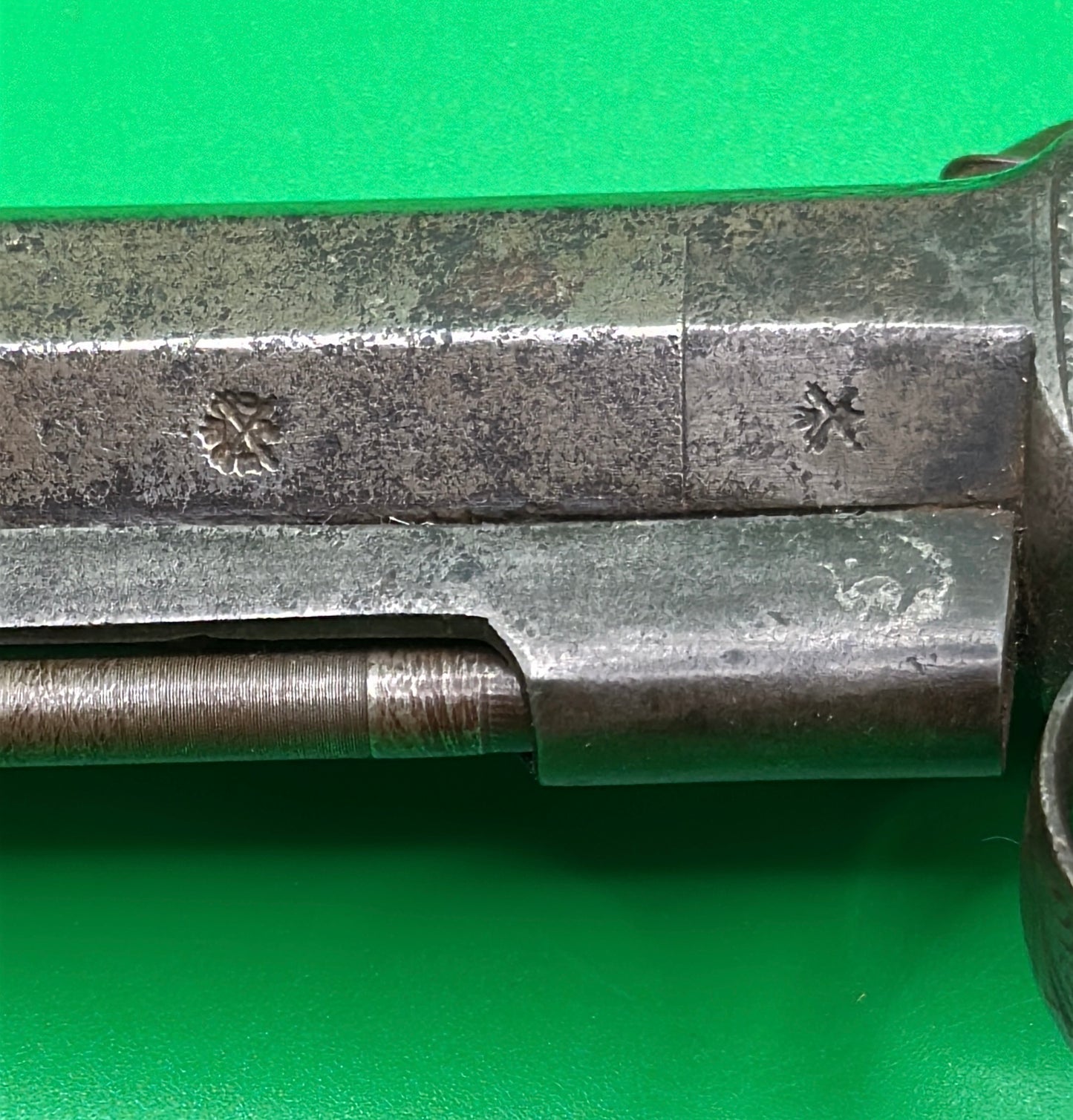 English Sidehammer Boxlock Percussion Cap Overcoat Pistol