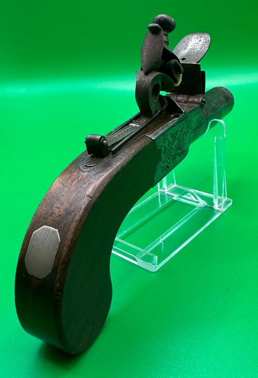 Flintlock Boxlock Pocket Pistol By Wood Of York