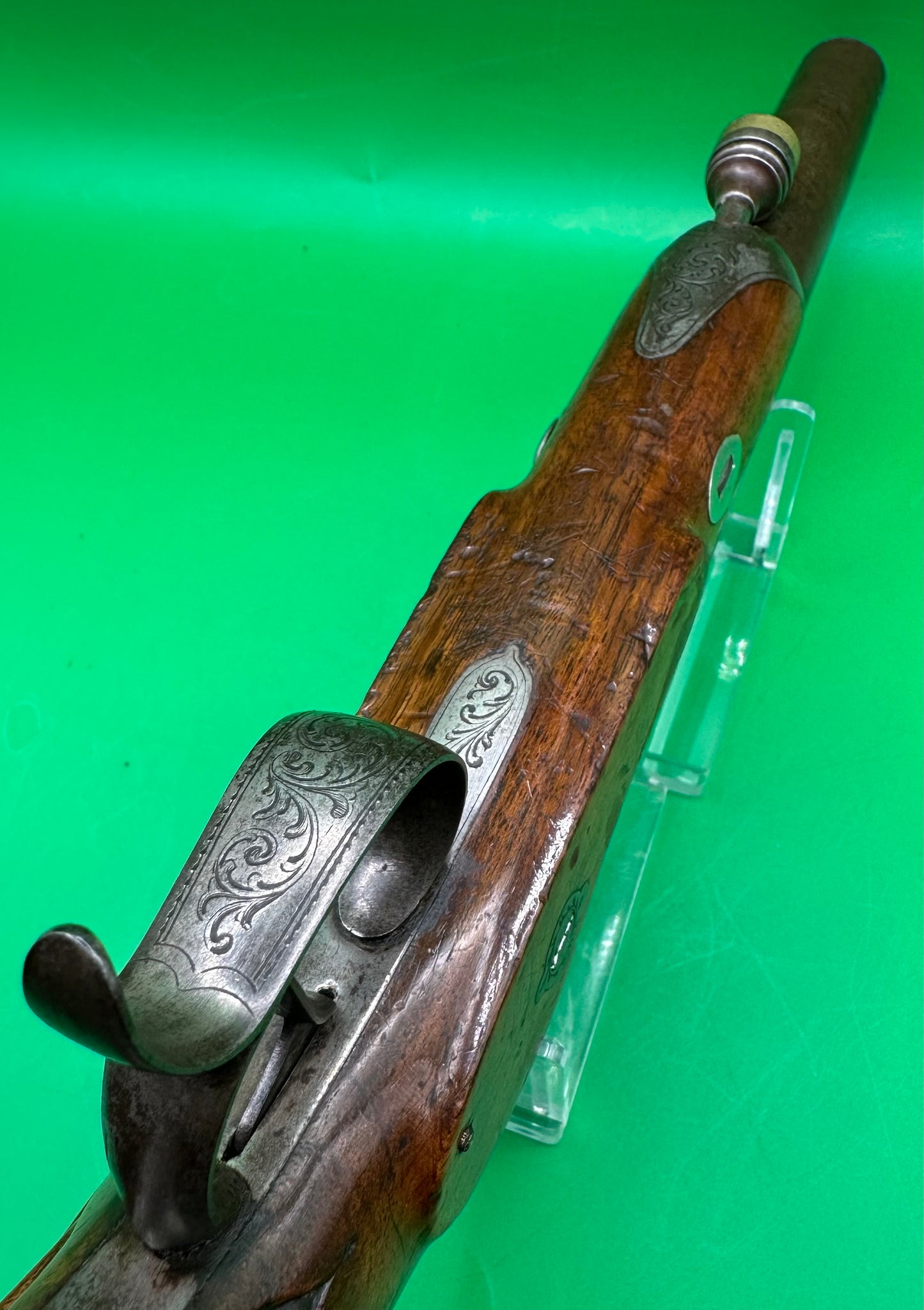 Belgian Rifled Officers Pistol By J B Ronge