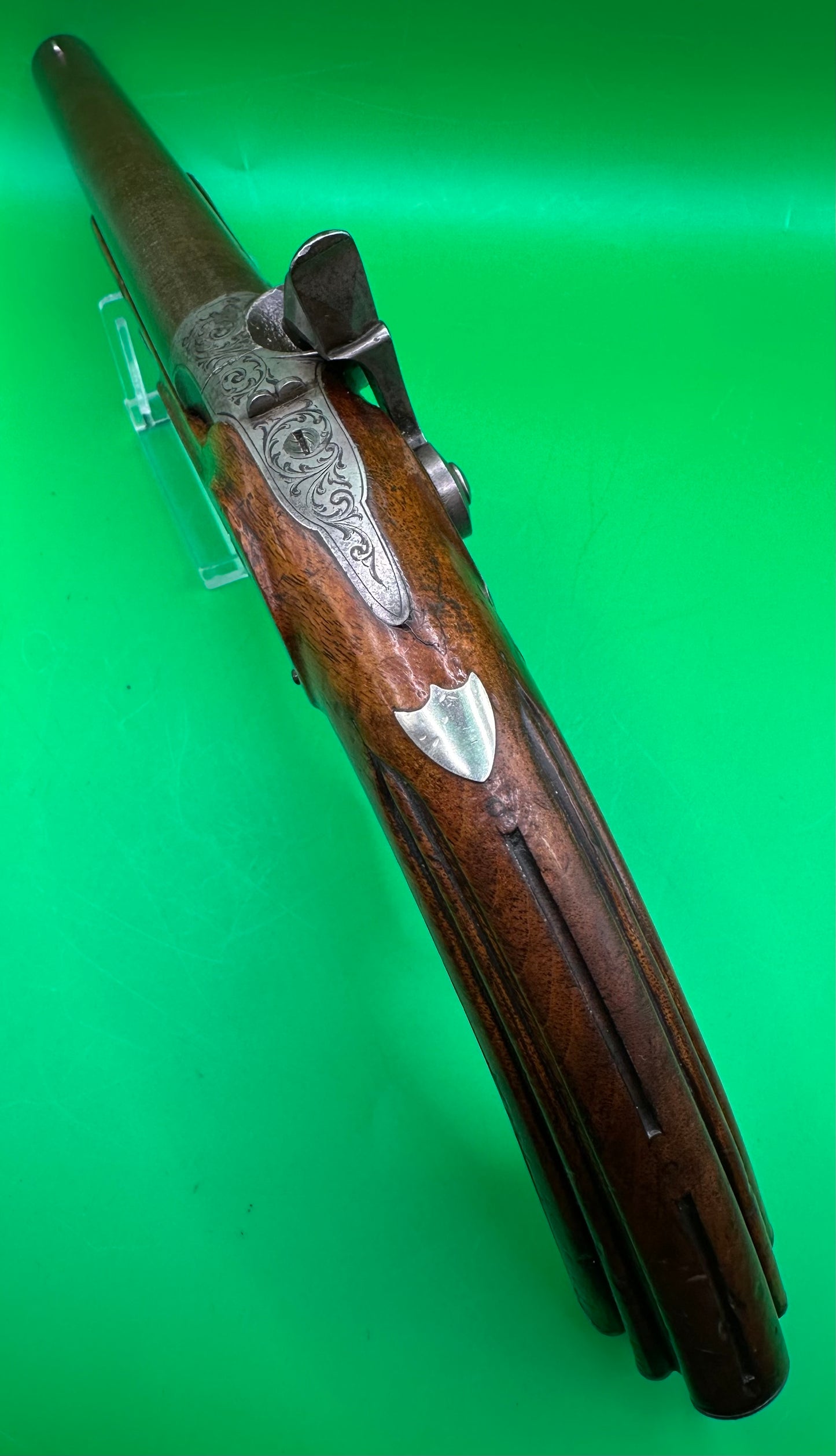 Belgian Rifled Officers Pistol By J B Ronge