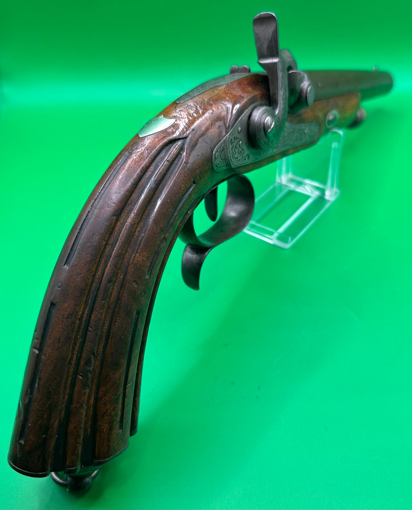 Belgian Rifled Officers Pistol By J B Ronge